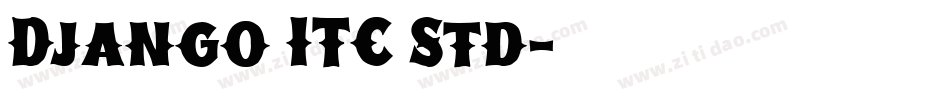 Django ITC Std字体转换